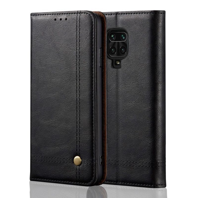 Xiaomi Redmi Note 9s / Redmi Note 9 Pro Flip Cover Prošívání Koženým Efektem