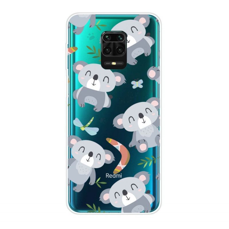 Xiaomi Redmi Note 9s / Redmi Note 9 Pro Little Pandas Grey Case