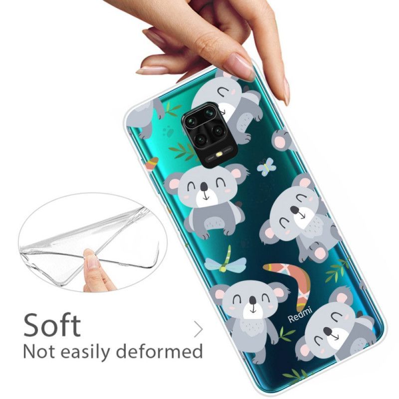 Xiaomi Redmi Note 9s / Redmi Note 9 Pro Little Pandas Grey Case